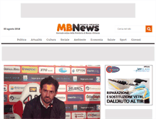 Tablet Screenshot of mbnews.it